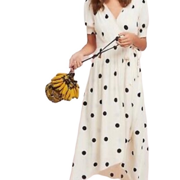 Anthropologie Dresses & Skirts - Maeve by Anthropologie Breanna Polka Dot Wrap Dress